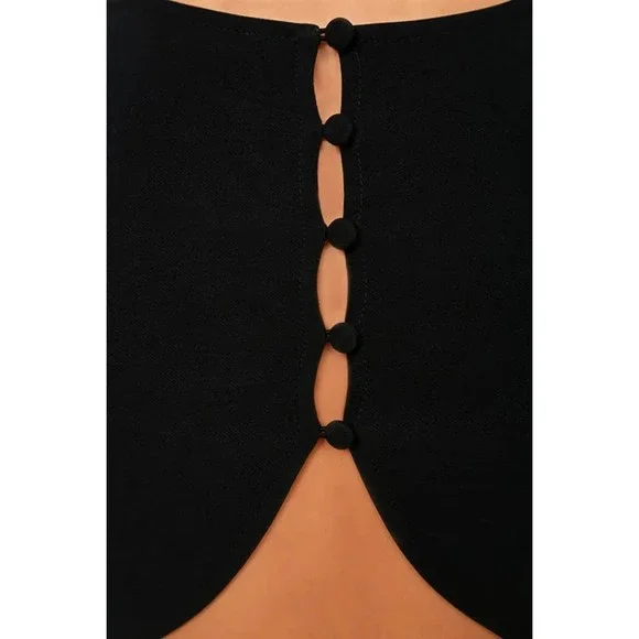 Lulus Black Conversation Piece Backless Maxi Dress - Picture 6 of 9